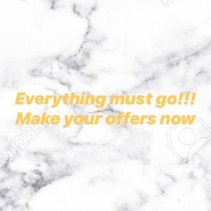 EVERYTHING MUST GO! 20%-50% DISCOUNTS. OFFER NOW